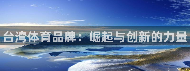 意昂33平台注册：台湾体育品牌：崛起与创新的力量