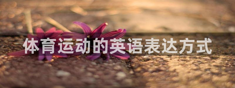 意昂3官网登录：体育运动的英语表达方式